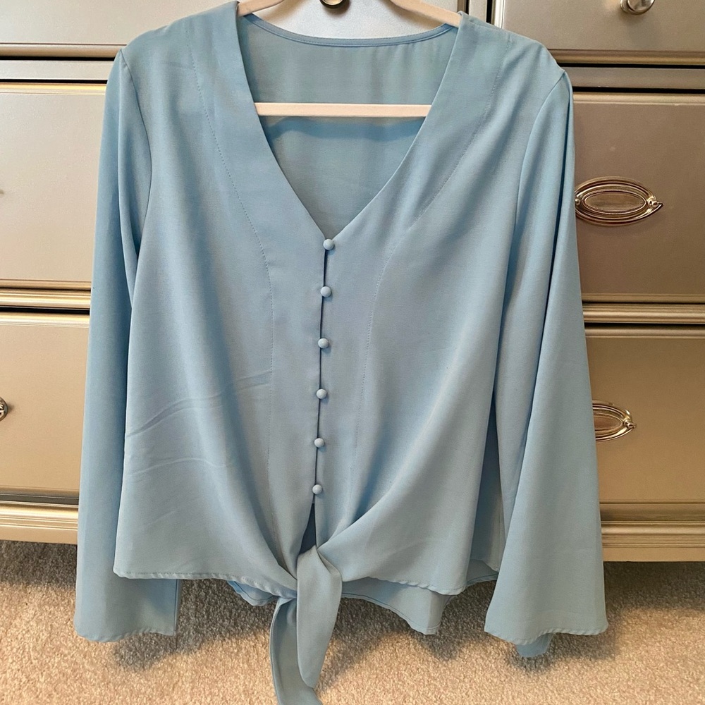 Sexy Casual Blue Women's Top